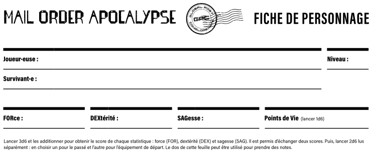 Character sheet preview